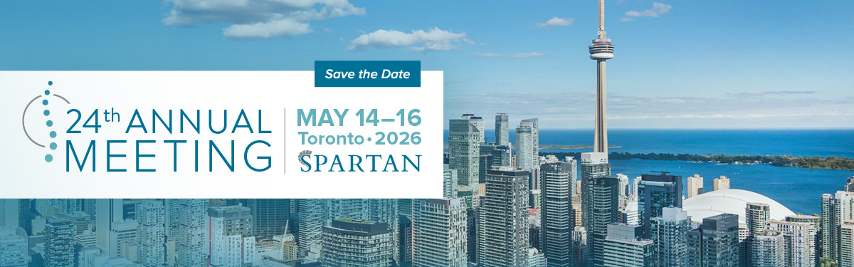 SPARTAN 2026 Annual Meeting in Toronto, May 14-16, 2026.